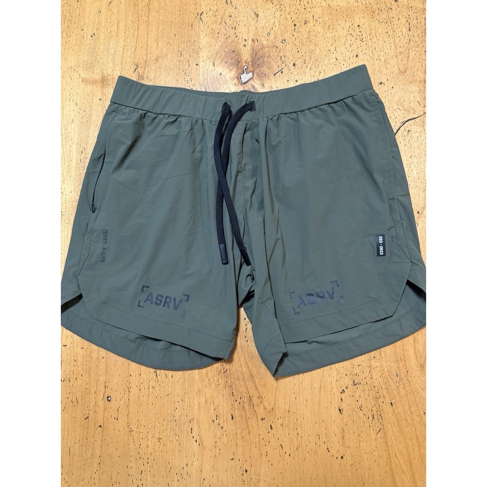ASRV Shorts Mens Xl Green Tetra Lite Linerless Wings Gym DSG-0823 7" Inseam